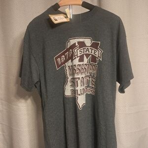 Mississippi State Bulldogs Gray Short Sleeve Tee